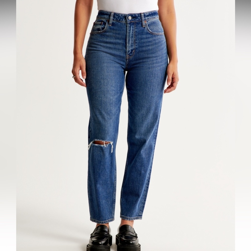 High Rise Curve Love Mom Jeans from Abercrombie